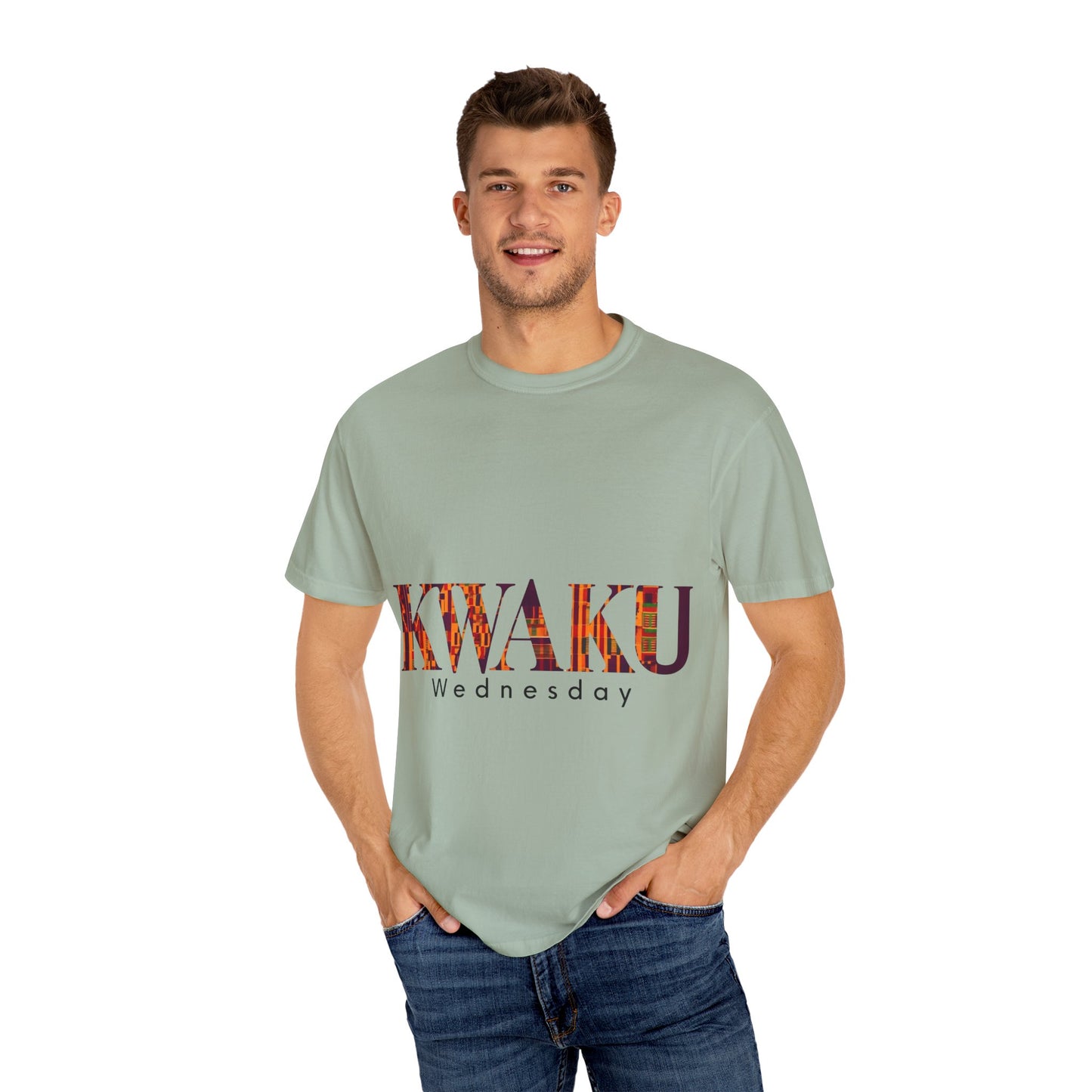 Garment-Dyed Unisex T-Shirt - Kwaku Wednesday Inspired Tee, Casual Fashion, Everyday Wear, Unique Gift, Cultural Celebration