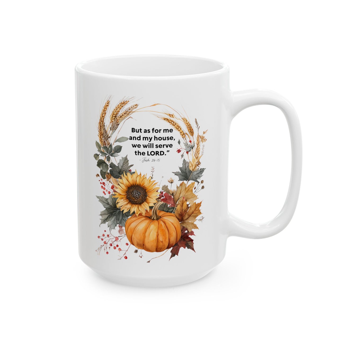 Autumn Floral Ceramic Mug - Cozy Coffee Cup, Perfect Gift for Fall, Home Decor, Tea Lovers, Thanksgiving, Friendship