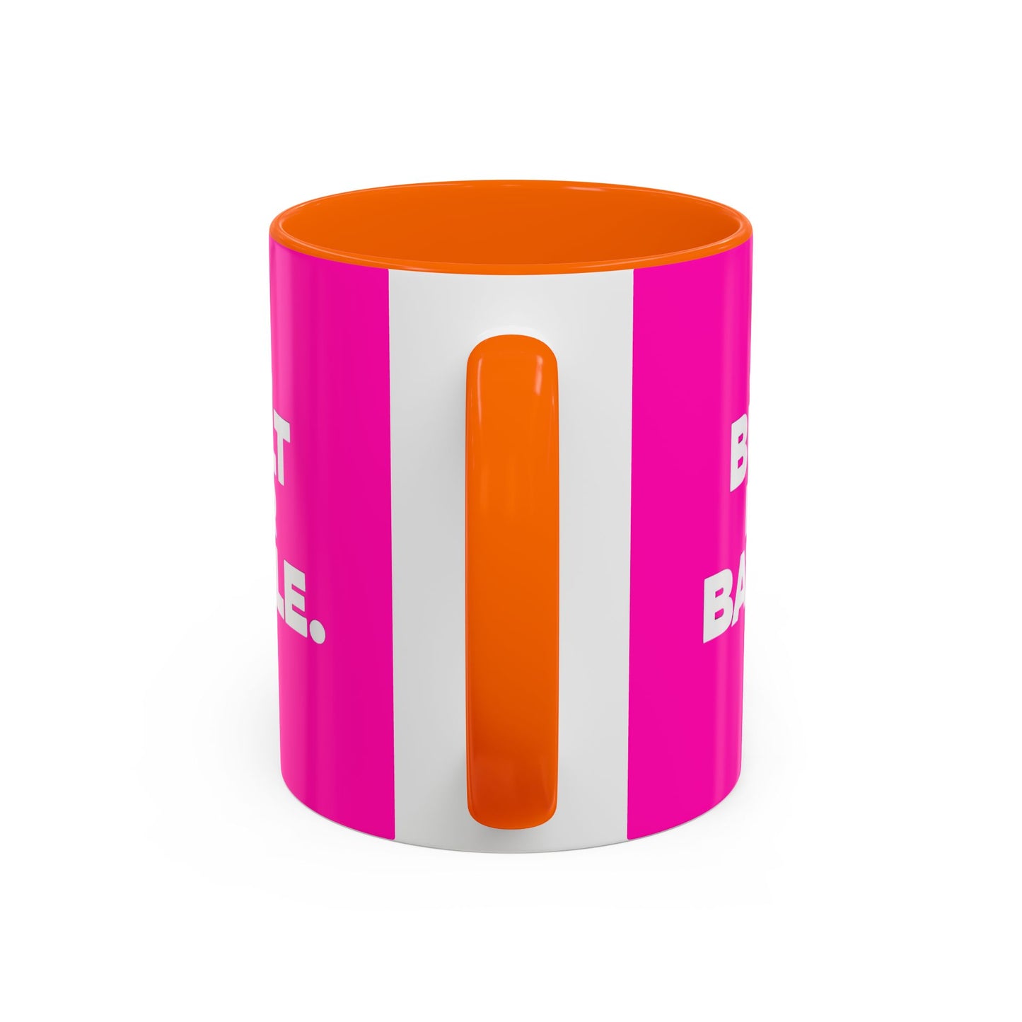 Built for Battle Accent Coffee Mug | Motivational Cup, Team Spirit, Gift for Fighters, Pink Mug, Unique Kitchenware