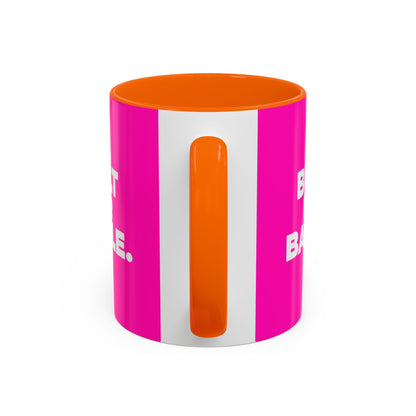 Built for Battle Accent Coffee Mug | Motivational Cup, Team Spirit, Gift for Fighters, Pink Mug, Unique Kitchenware