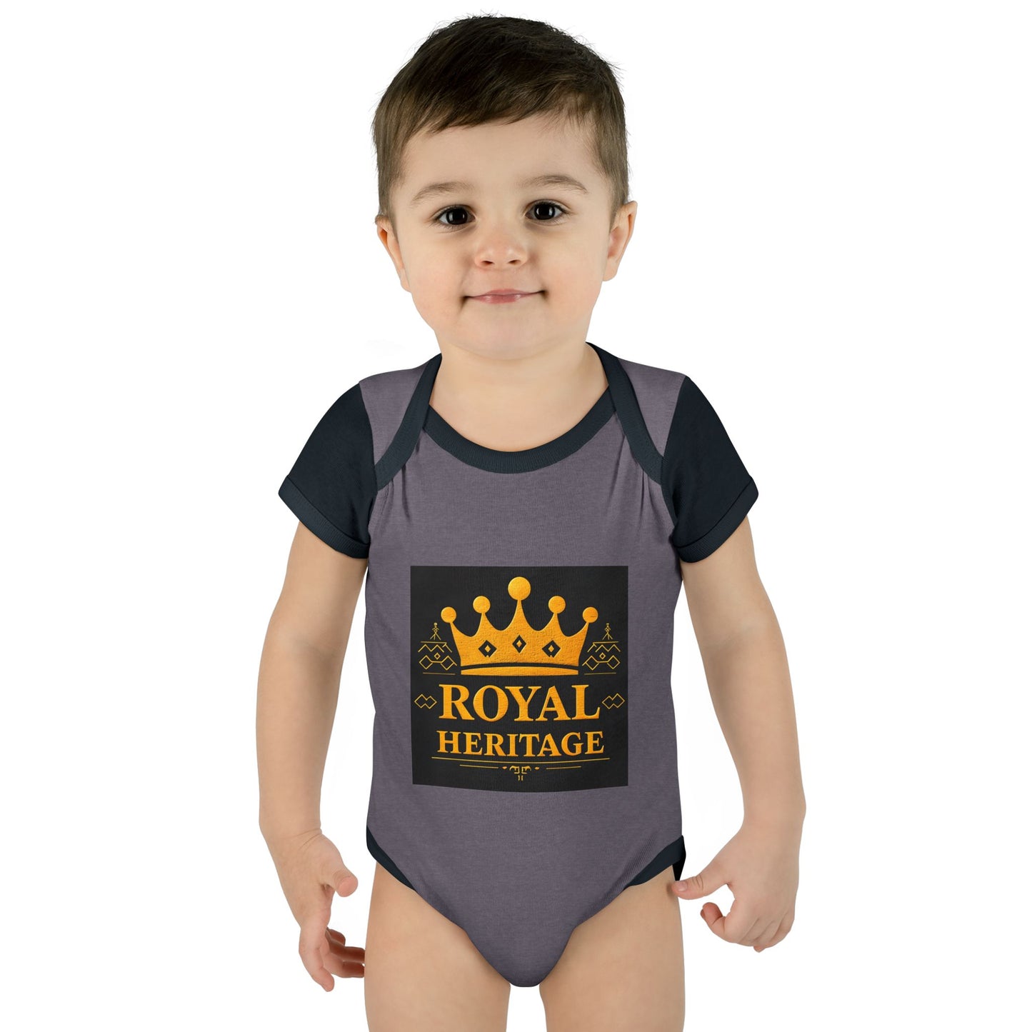 Royal Heritage Infant Bodysuit, Cute Baby Onesie, Newborn Gift, Baby Shower Outfit, Crown Theme Baby Apparel
