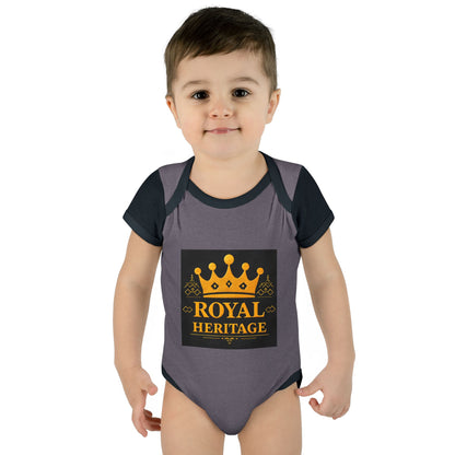 Royal Heritage Infant Bodysuit, Cute Baby Onesie, Newborn Gift, Baby Shower Outfit, Crown Theme Baby Apparel
