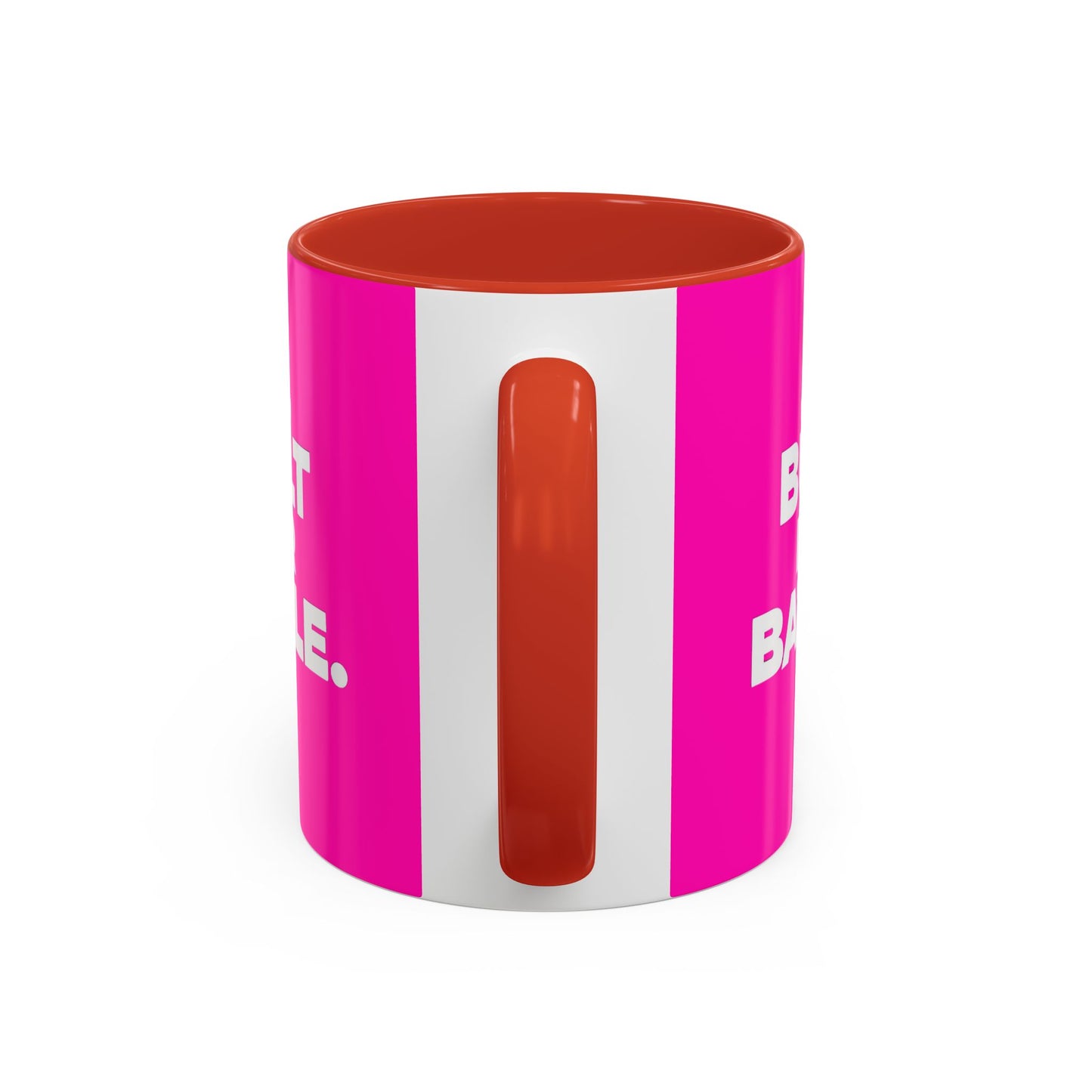 Built for Battle Accent Coffee Mug | Motivational Cup, Team Spirit, Gift for Fighters, Pink Mug, Unique Kitchenware
