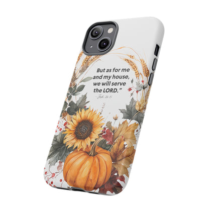 Fall-Themed Phone Case, Cozy Autumn Decor, Inspirational Quote, Pumpkin Design, Gift for Him or Her