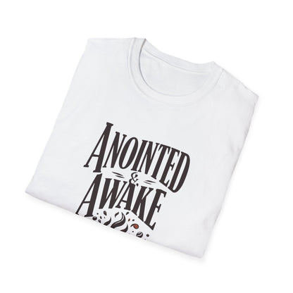 Coffee Lovers Unisex T-Shirt | Anointed & Awake Graphic Tee for Gift, Everyday Wear, Casual Style, Spiritual Motivational Shirt