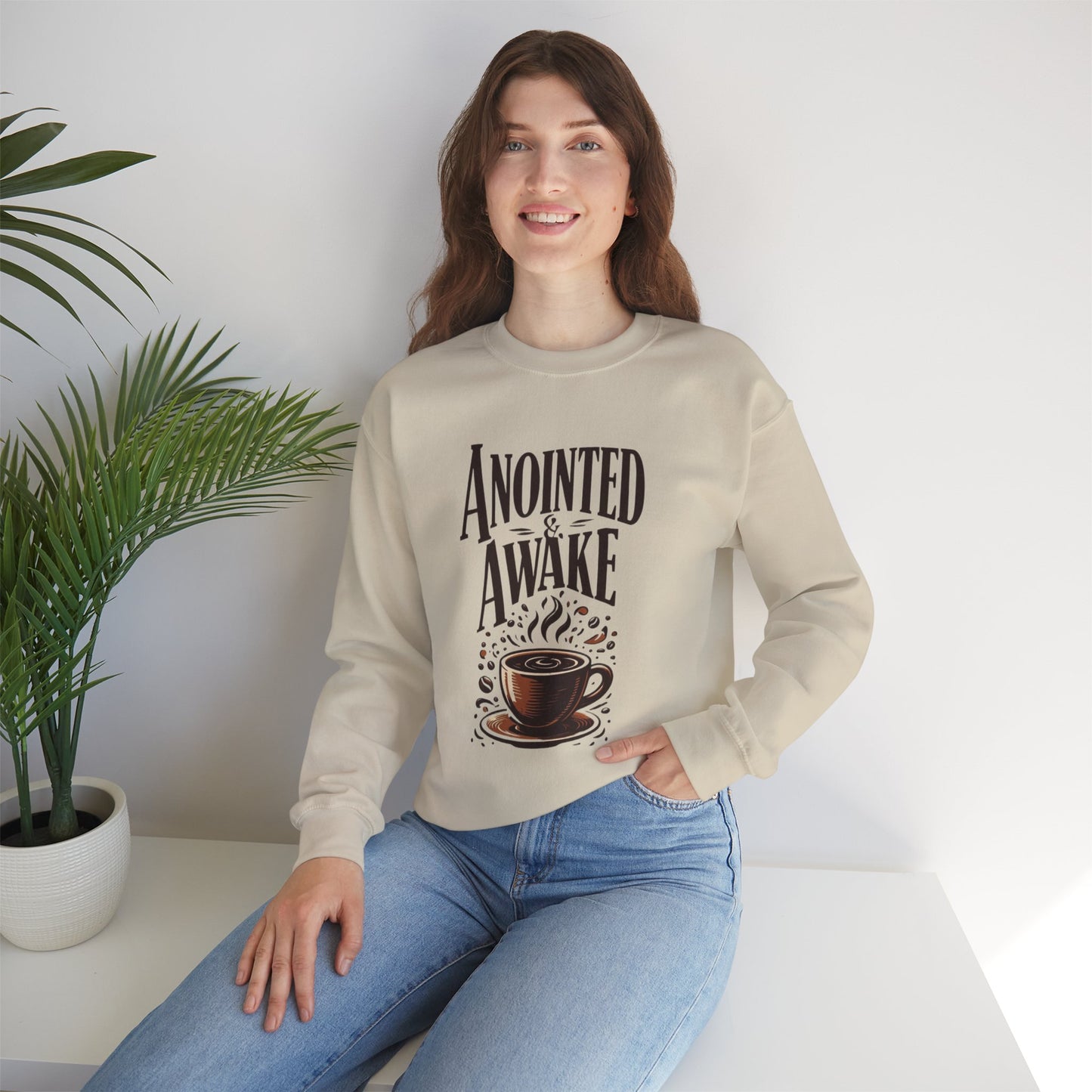 Coffee Lovers Unisex Sweatshirt - "Anointed & Awake" Cozy Crewneck for Daily Inspiration, Perfect Gift for Birthdays, Holidays, and [...]