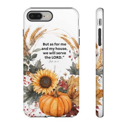 Fall-Themed Phone Case, Cozy Autumn Decor, Inspirational Quote, Pumpkin Design, Gift for Him or Her