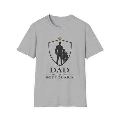 Dad The Original Bodyguard T-Shirt — Father & Kids Shield Design