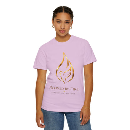 Refined By Fire Graphic T-Shirt — Inspirational Flame Dove Tee