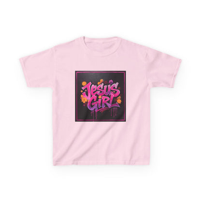 Vibrant Kids Tee - Jesus Girl Shirt, Youth Graphic Tee, Casual Kids Fashion, Faith-Based Gift, Summer Wear