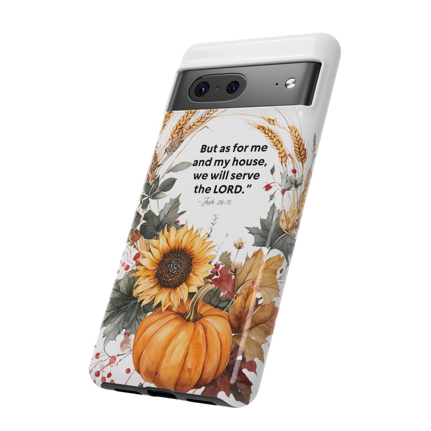 Fall-Themed Phone Case, Cozy Autumn Decor, Inspirational Quote, Pumpkin Design, Gift for Him or Her