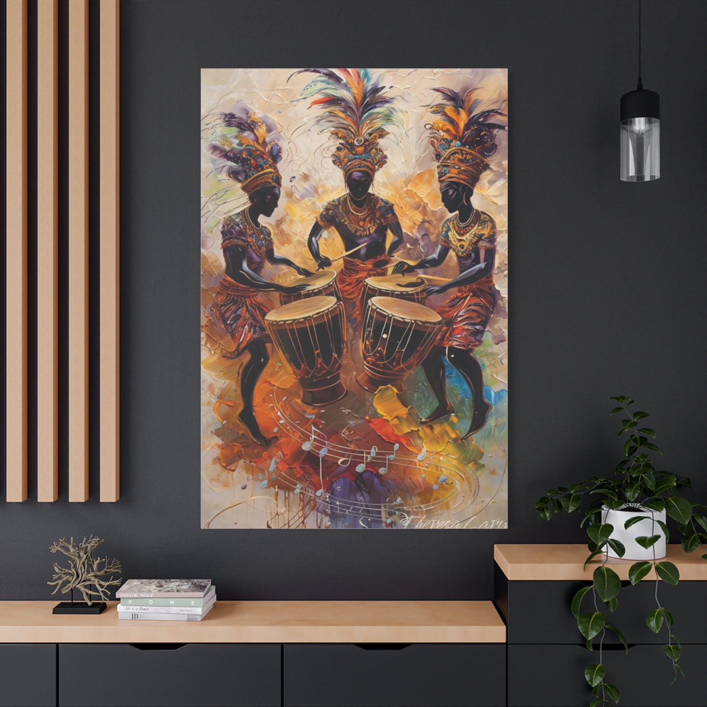 Artistic Drumming Canvas Wall Art, Vibrant Music-Themed Decor, Ideal Gift for Music Lovers, Home Decoration, Festival Wall Hanging, [...]