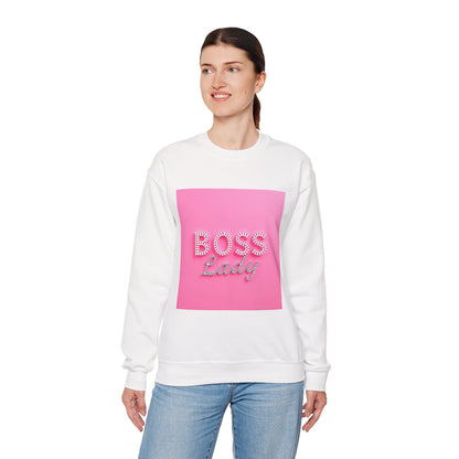 Boss Lady Crewneck Sweatshirt | Stylish Gift for Bosses, Empowering Apparel, Women's Fashion, Cozy Outfit, Motivational Apparel