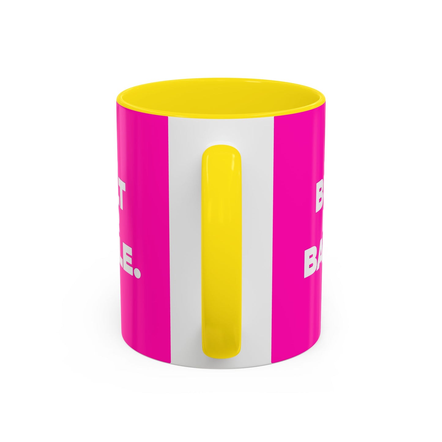 Built for Battle Accent Coffee Mug | Motivational Cup, Team Spirit, Gift for Fighters, Pink Mug, Unique Kitchenware