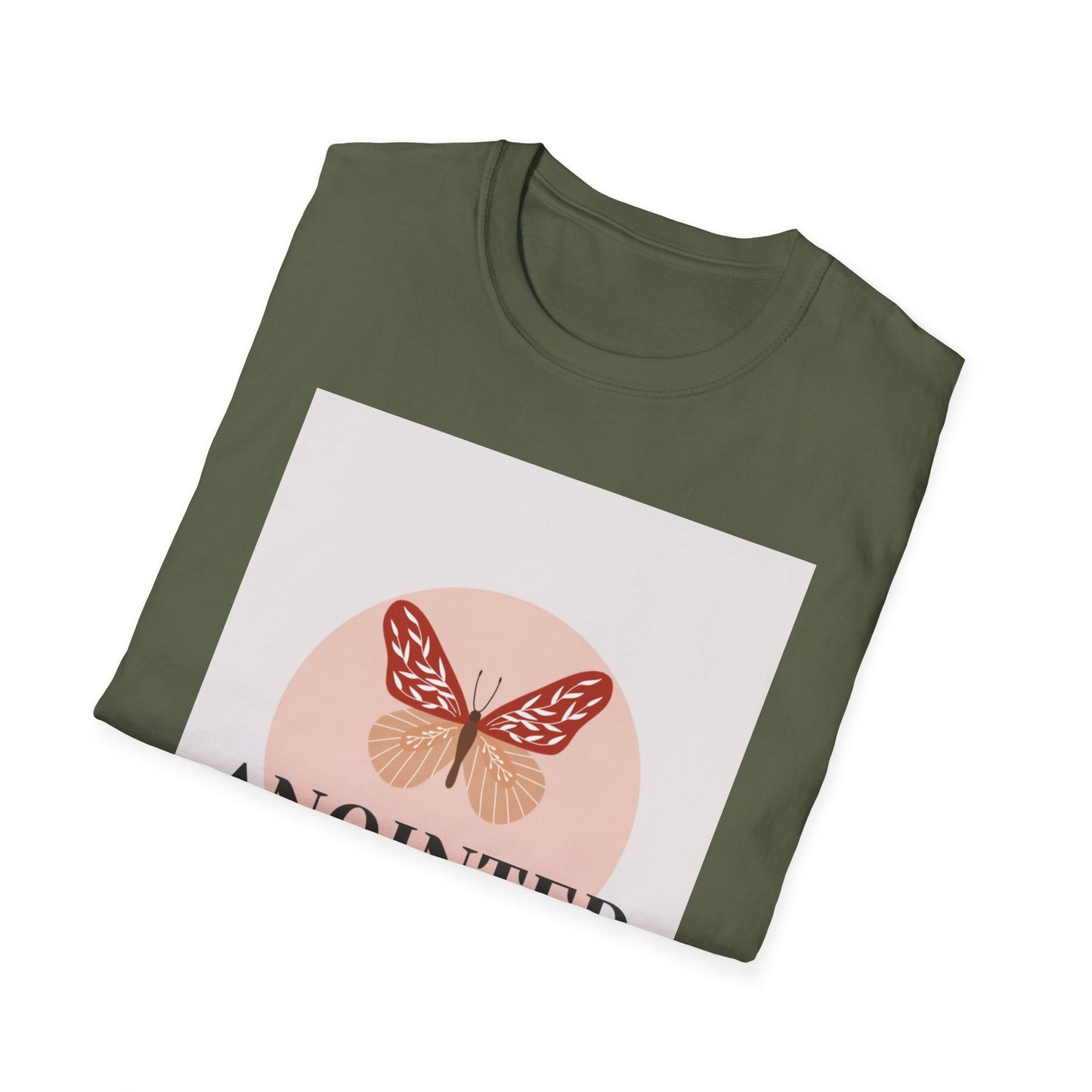 Anointed & Unapologetic Butterfly T-Shirt, Inspirational Tee, Gift for Her, Motivational Apparel, Casual Wear, Encouragement Shirt