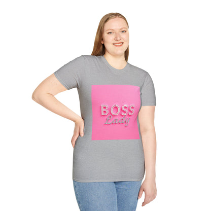 Boss Lady Unisex Softstyle T-Shirt | Empowerment Tee, Gift for Her, Motivational Apparel, Birthday, Women's Day, Casual Wear