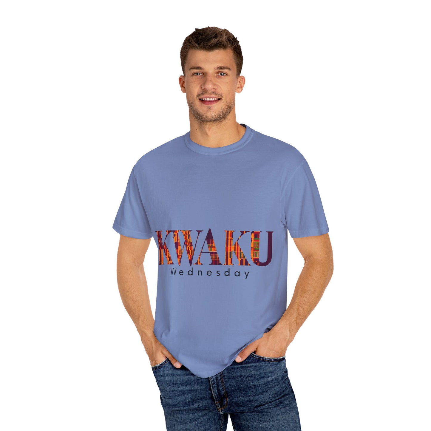 Garment-Dyed Unisex T-Shirt - Kwaku Wednesday Inspired Tee, Casual Fashion, Everyday Wear, Unique Gift, Cultural Celebration