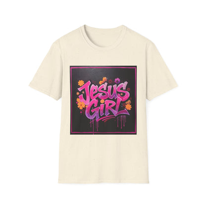 Jesus Girl Graphic T-Shirt, Christian Apparel, Faith-Based Gift, Inspirational Shirt, Summer Style, Trendy Outfits