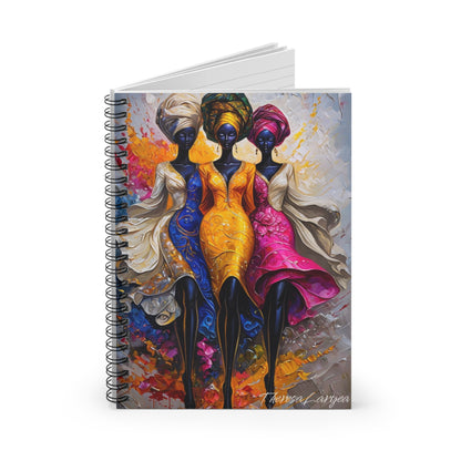 Vibrant Spiral Notebook - Artistic Floral Design, Colorful Journal for Creative Minds, Gift for Art Lovers, Unique School Supplies, [...]