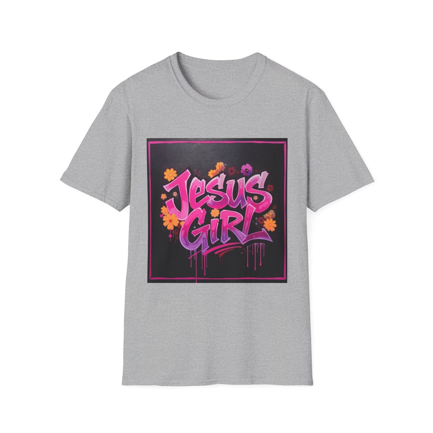 Jesus Girl Graphic T-Shirt, Christian Apparel, Faith-Based Gift, Inspirational Shirt, Summer Style, Trendy Outfits