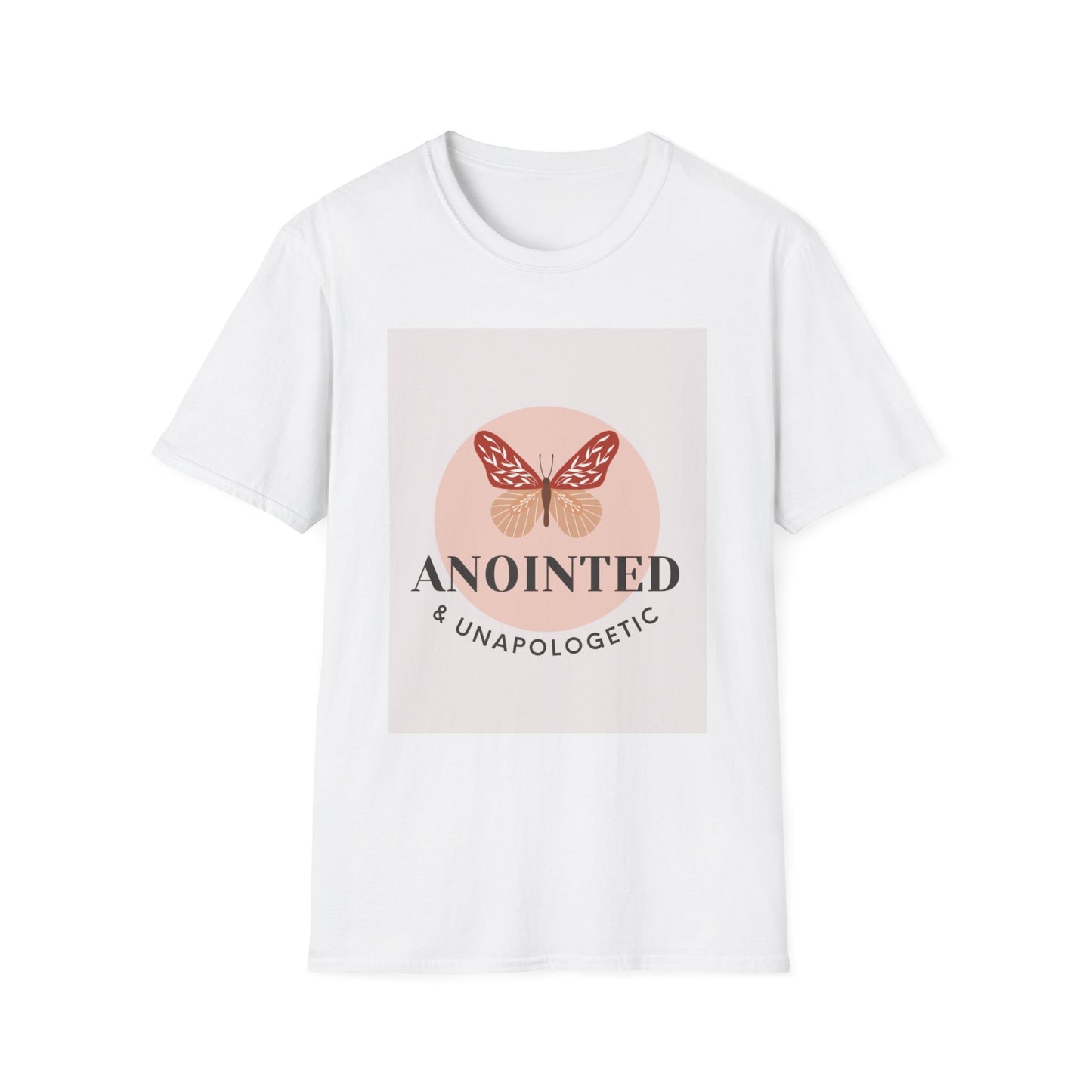 Anointed & Unapologetic Butterfly T-Shirt, Inspirational Tee, Gift for Her, Motivational Apparel, Casual Wear, Encouragement Shirt