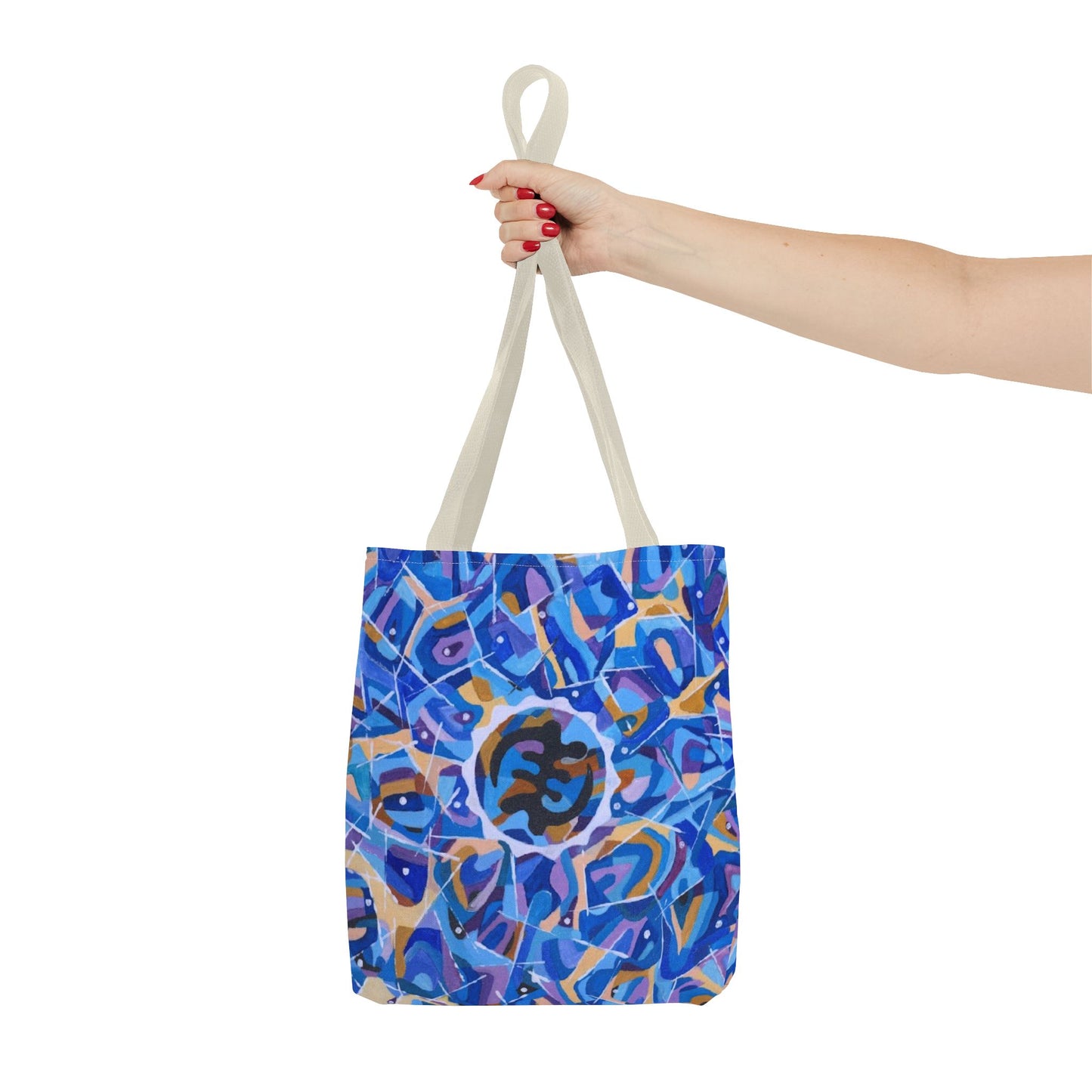 Artistic AOP Tote Bag, Colorful Everyday Tote, Trendy Shopping Bag, Unique Gift for Her, Boho Style Bag