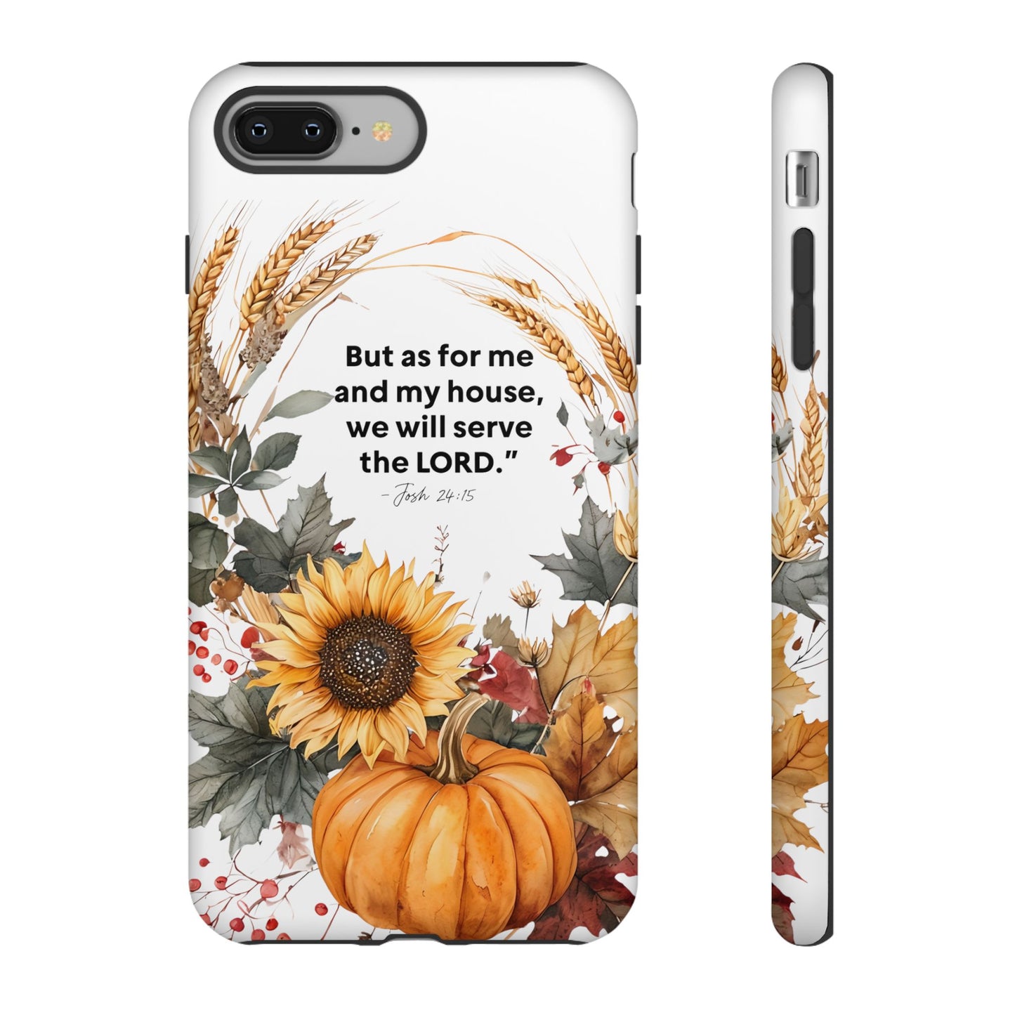Fall-Themed Phone Case, Cozy Autumn Decor, Inspirational Quote, Pumpkin Design, Gift for Him or Her