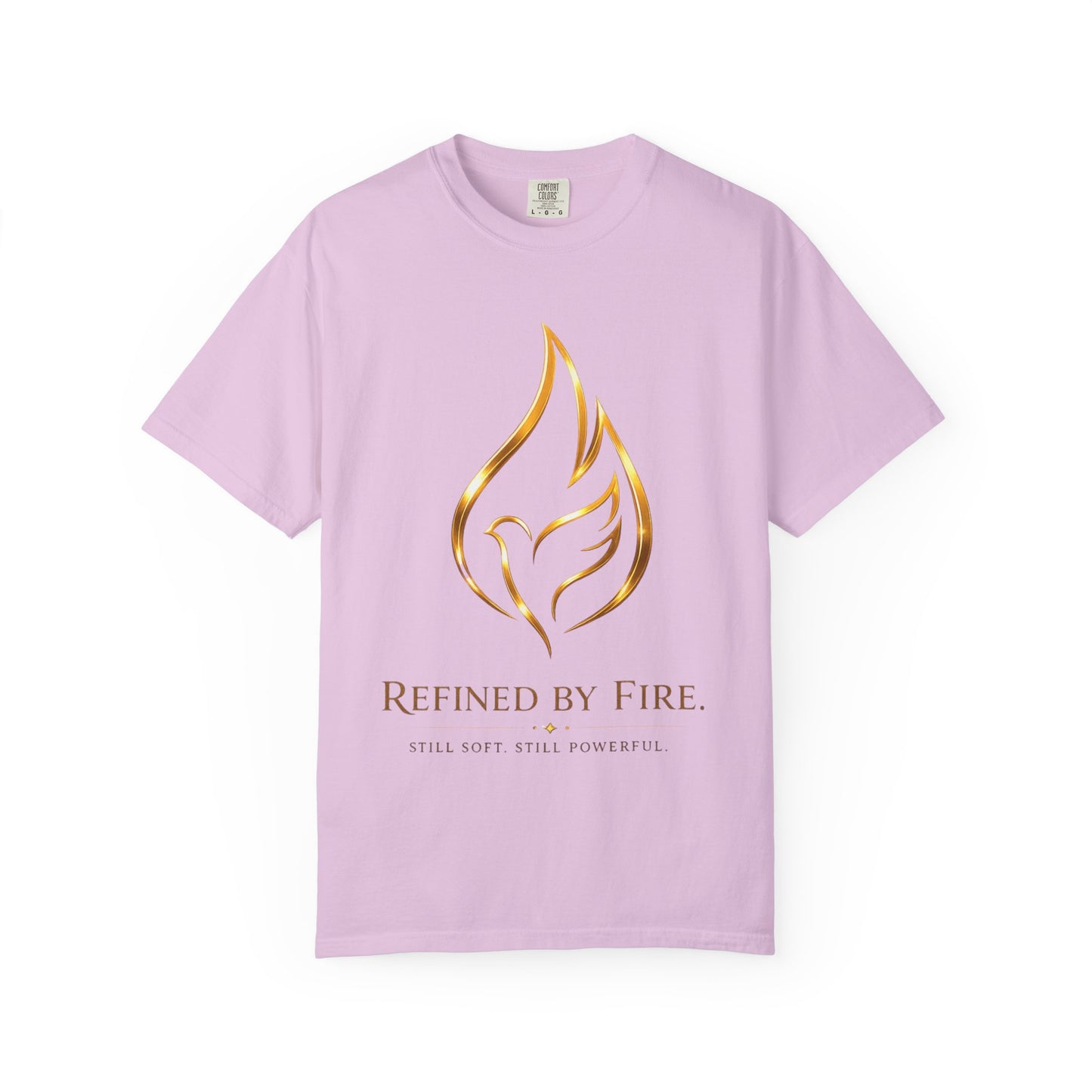 Refined By Fire Graphic T-Shirt — Inspirational Flame Dove Tee