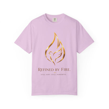 Refined By Fire Graphic T-Shirt — Inspirational Flame Dove Tee