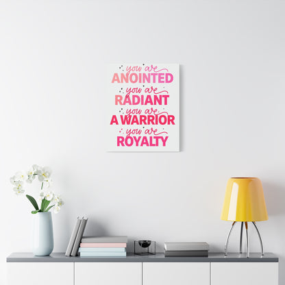 Inspirational Wall Art Print, Motivational Home Decor, Christian Canvases, Gift for Her, Uplifting Affirmations