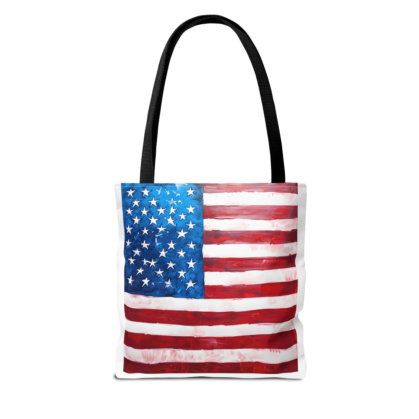 Patriotic Tote Bag, American Flag Tote, Eco-Friendly Shopping Bag, Summer Picnic Tote, USA Independence Day Gift