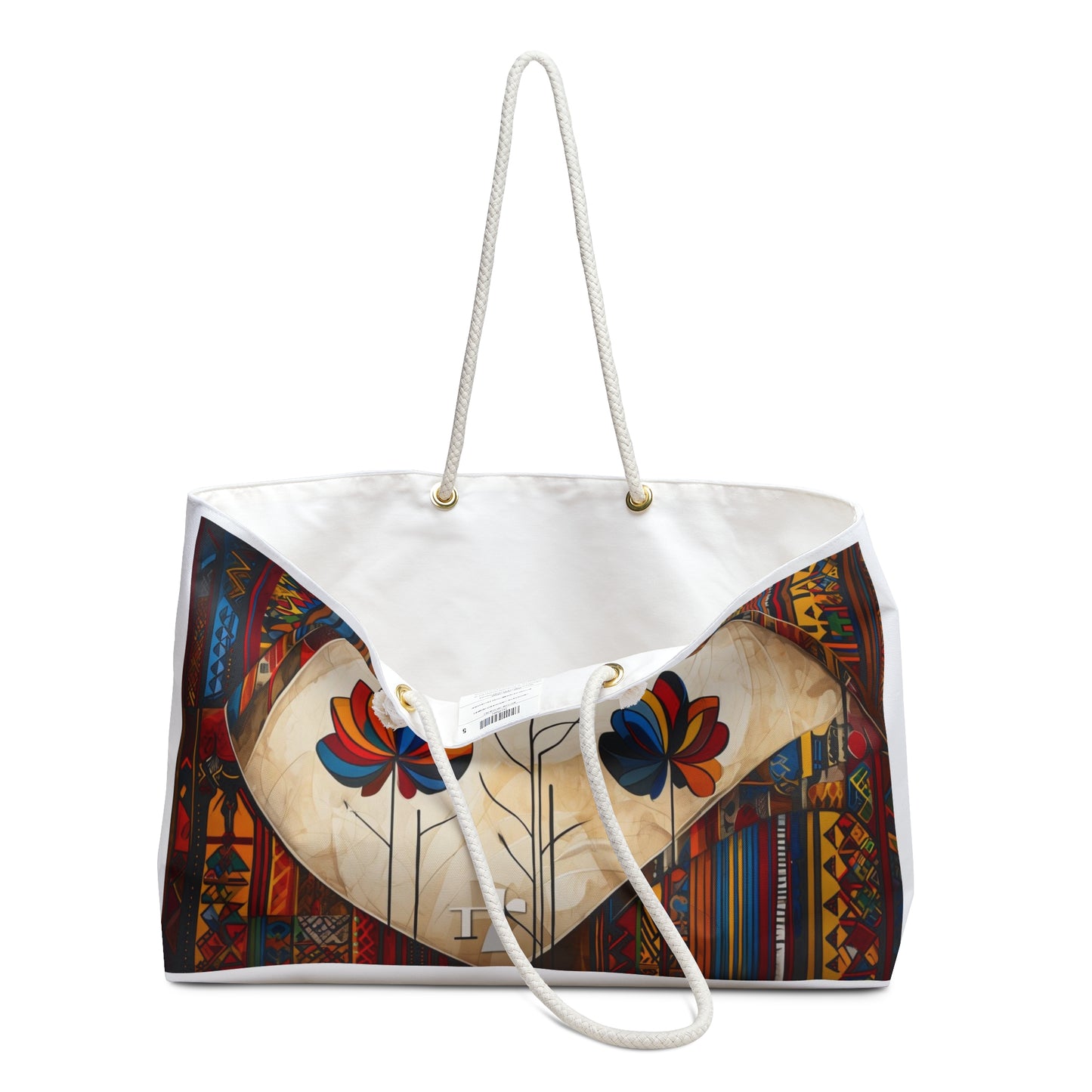Vibrant Floral Weekender Bag for Travel, Beach Tote, Gym Bag, Weekend Getaway, Vacation Essentials