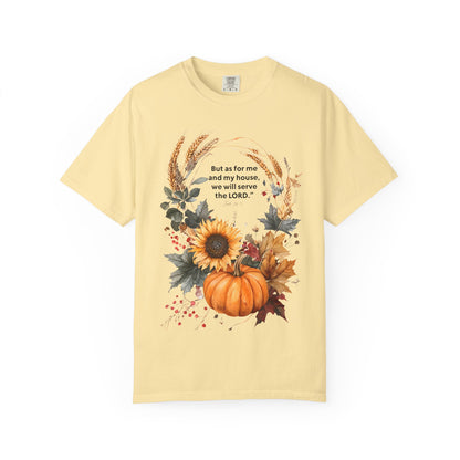 Fall-Inspired Unisex T-Shirt - 'But as for me and my house we will serve the LORD' - Autumn Apparel, Seasonal Gift, Christian Tshirt, [...]