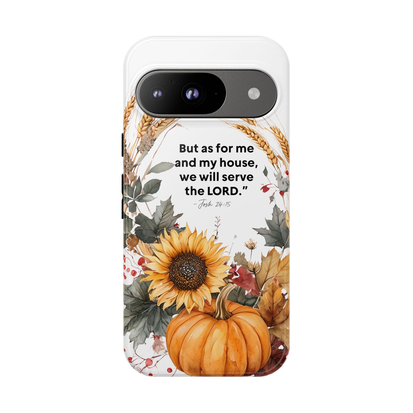 Fall-Themed Phone Case, Cozy Autumn Decor, Inspirational Quote, Pumpkin Design, Gift for Him or Her