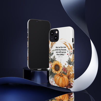 Fall-Themed Phone Case, Cozy Autumn Decor, Inspirational Quote, Pumpkin Design, Gift for Him or Her