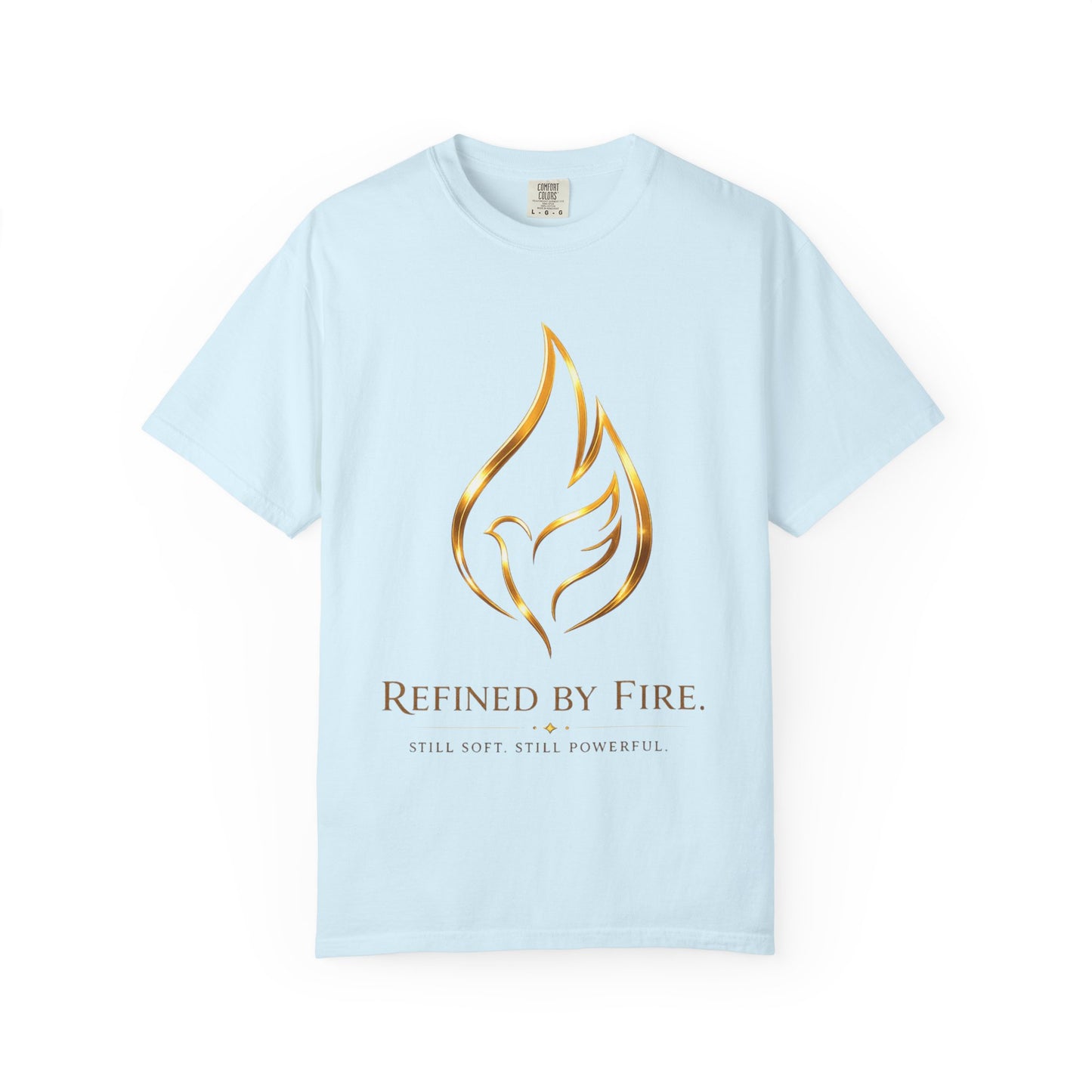 Refined By Fire Graphic T-Shirt — Inspirational Flame Dove Tee