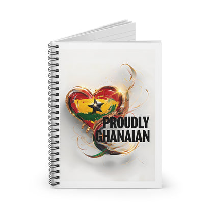 Proudly Ghanaian Spiral Notebook - Ruled Line, African Heritage Journal, Gift for Ghanaians, Travel Memobook, Unique School Supplies, [...]