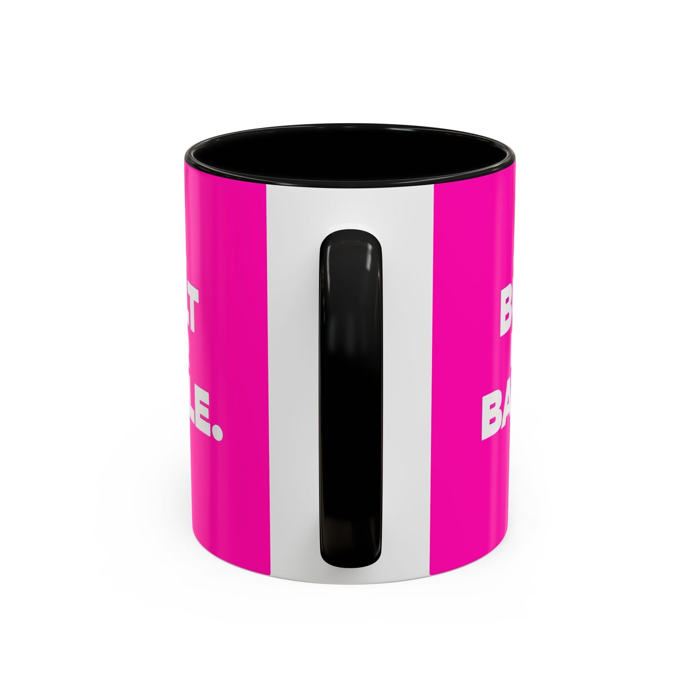 Built for Battle Accent Coffee Mug | Motivational Cup, Team Spirit, Gift for Fighters, Pink Mug, Unique Kitchenware