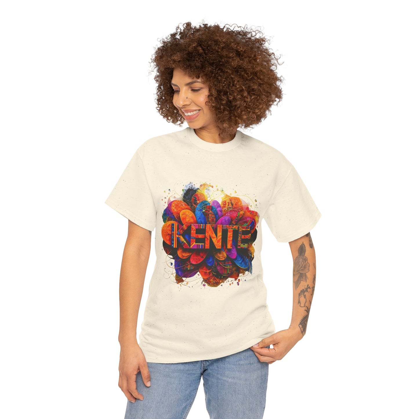 Vibrant Artistic Expression Tee - Unisex Cotton T-Shirt, Casual Wear, Gift for Art Lovers, Bright Design, Everyday Style
