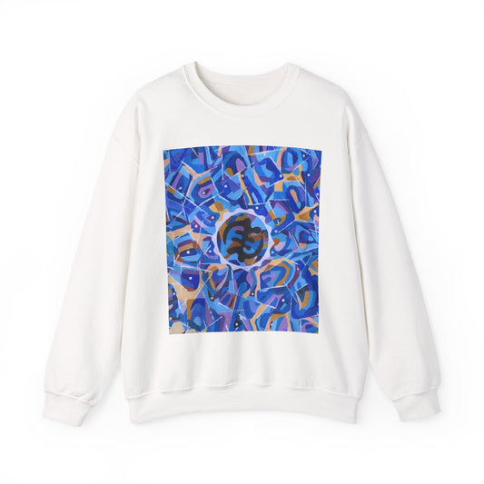 Artistic Kaleidoscope Crewneck Sweatshirt, Cozy Pullover for Art Lovers, Unique Gift for Birthdays, Gift for Artists, Casual Wear