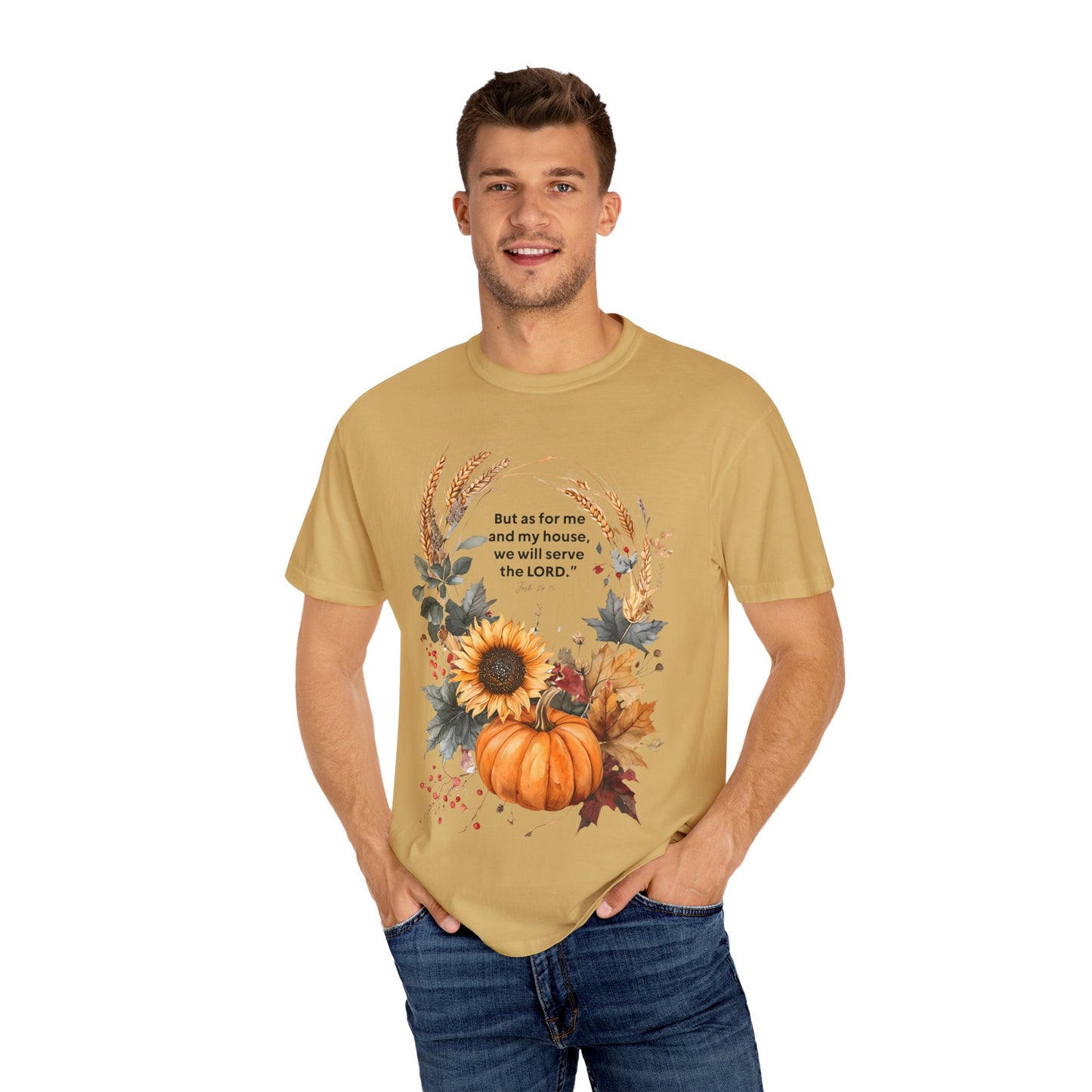 Fall-Inspired Unisex T-Shirt - 'But as for me and my house we will serve the LORD' - Autumn Apparel, Seasonal Gift, Christian Tshirt, [...]