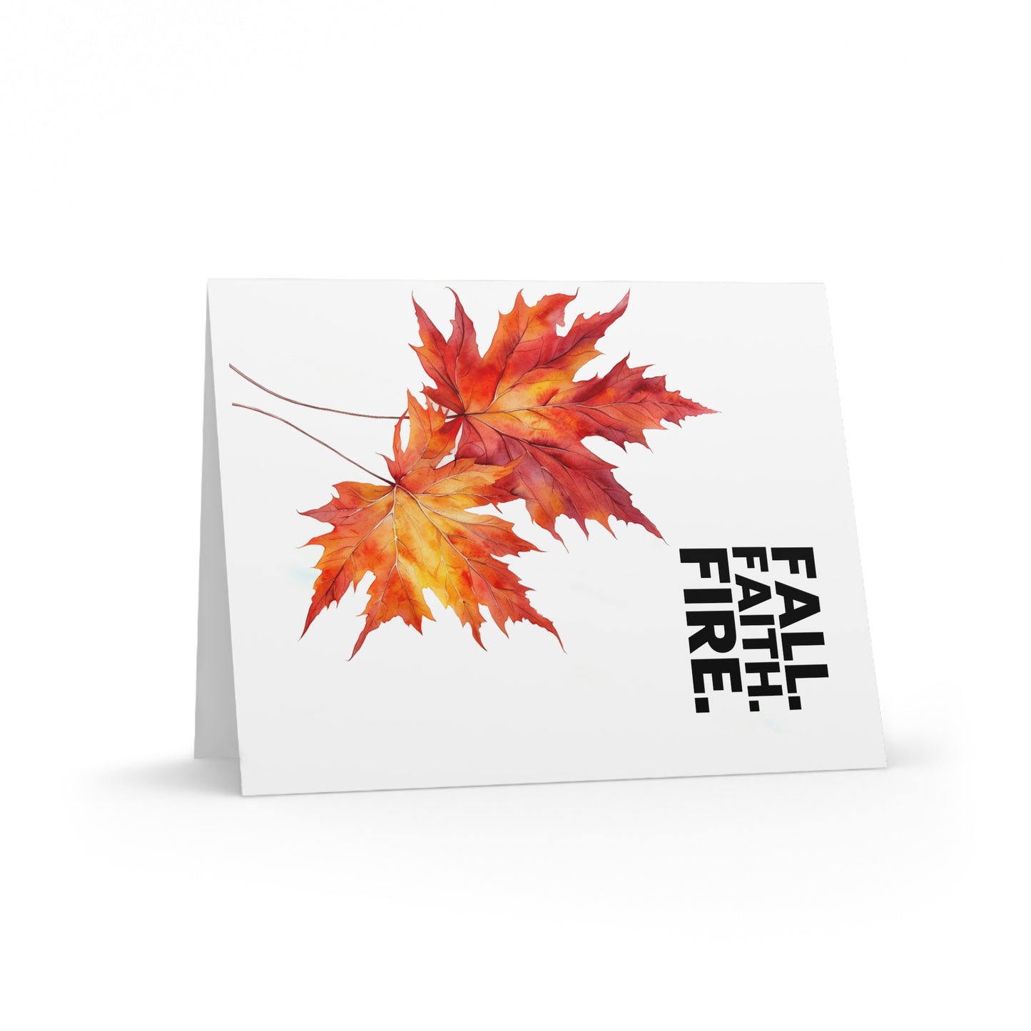 Autumn Greeting Cards - Fall Faith Fire Collection | Perfect for Thanksgiving, Seasonal Greetings, and Home Decor