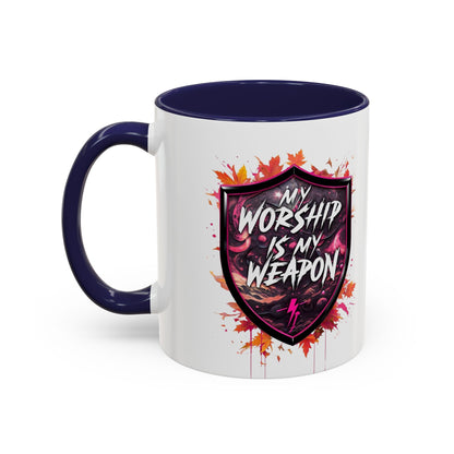 Bold Worship Coffee Mug - My Worship is My Weapon, Inspirational Gift for Coffee Lovers, Motivational Mug, Perfect for Events and [...]