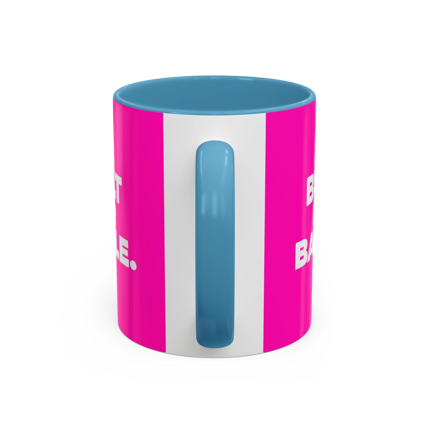Built for Battle Accent Coffee Mug | Motivational Cup, Team Spirit, Gift for Fighters, Pink Mug, Unique Kitchenware