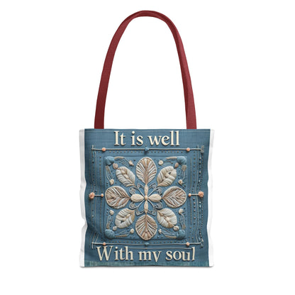Inspirational Tote Bag, Faith-Based Bag, Motivational Shopping Bag, Personalized Gift, Spiritual Accessory