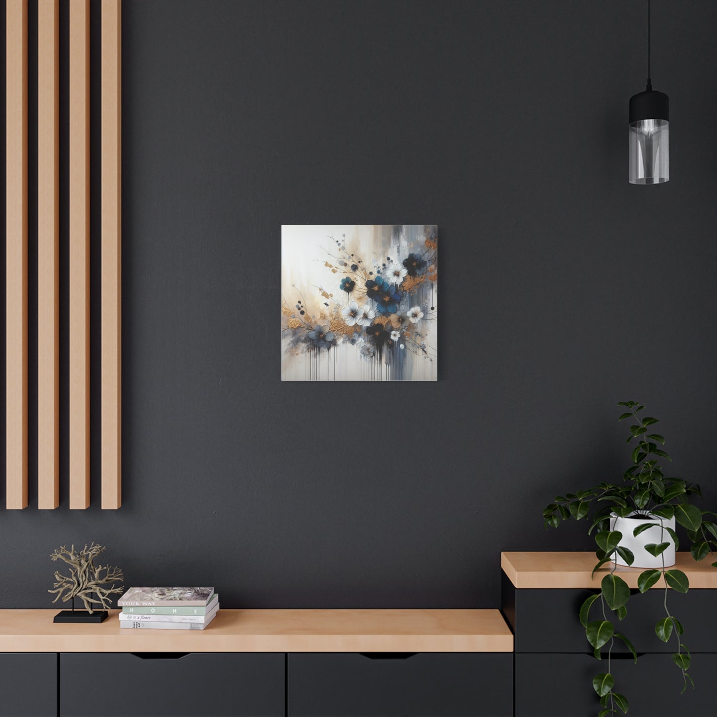 Elegant Floral Canvas Art, Wall Decor, Flower Painting, Home Wall Art, Modern Art