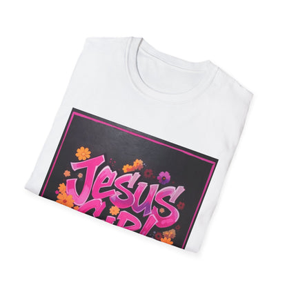 Jesus Girl Graphic T-Shirt, Christian Apparel, Faith-Based Gift, Inspirational Shirt, Summer Style, Trendy Outfits