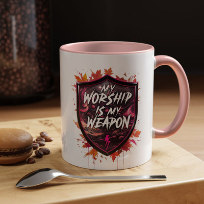 Bold Worship Coffee Mug - My Worship is My Weapon, Inspirational Gift for Coffee Lovers, Motivational Mug, Perfect for Events and [...]