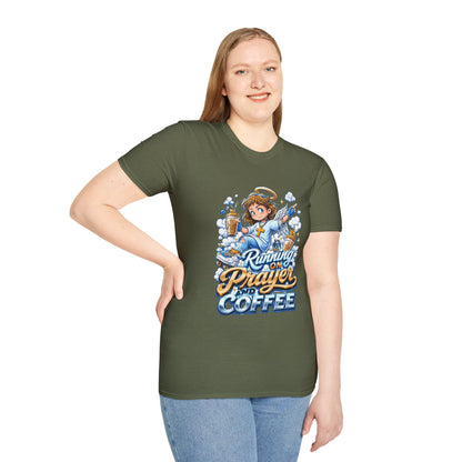 Running on Prayer and Coffee T-Shirt