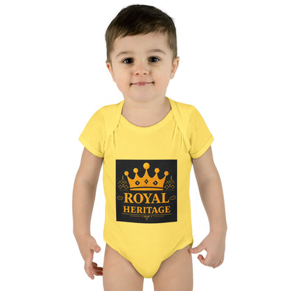 Royal Heritage Infant Bodysuit, Cute Baby Onesie, Newborn Gift, Baby Shower Outfit, Crown Theme Baby Apparel